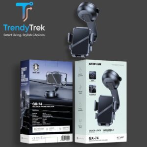 Green Lion GX-74 Suction Phone Holder – Black