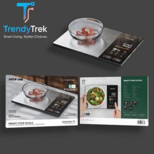 Green Lion Smart Food Scale with Nutrition Tracking & TFT Touch Display – Black