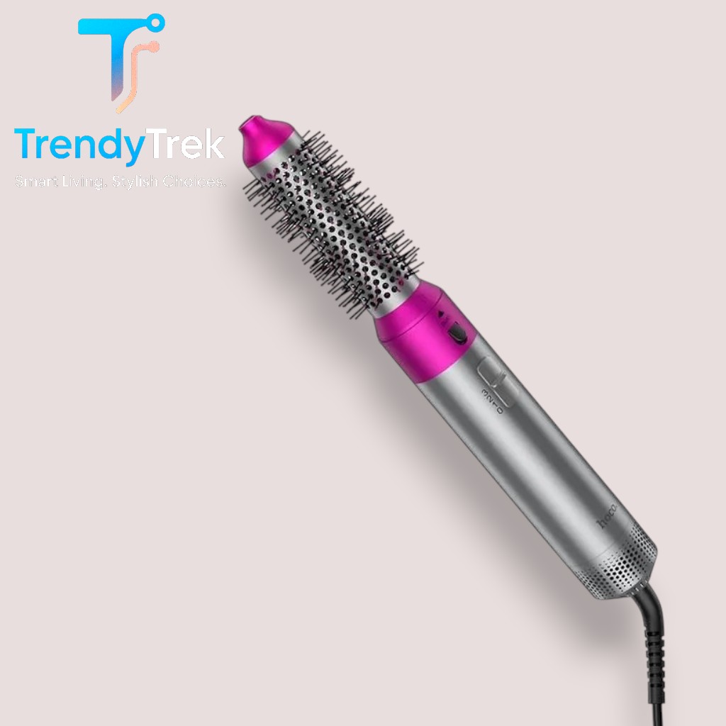 Hoco DAR41 Cool 5-in-1 Warm-Air Hair Styler – Rose Silver - Image 6