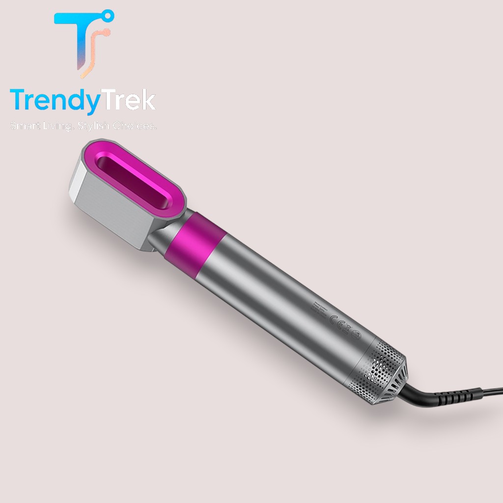 Hoco DAR41 Cool 5-in-1 Warm-Air Hair Styler – Rose Silver - Image 7