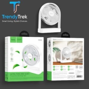 Hoco HX65 Ultra-Thin Quiet Powerful Desktop Fan – White