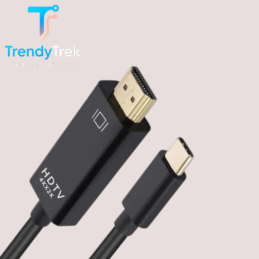 USB-C to HDMI 4K Adapter Cable (1.8m) – Black - Image 3