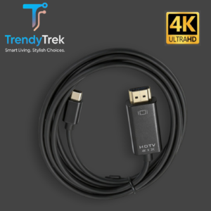 USB-C to HDMI 4K Adapter Cable (1.8m) – Black