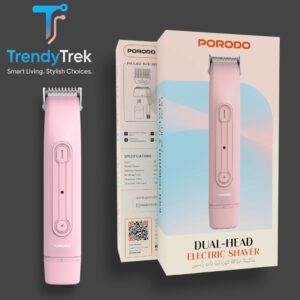 Porodo Dual-Head Electric Shaver – Pink