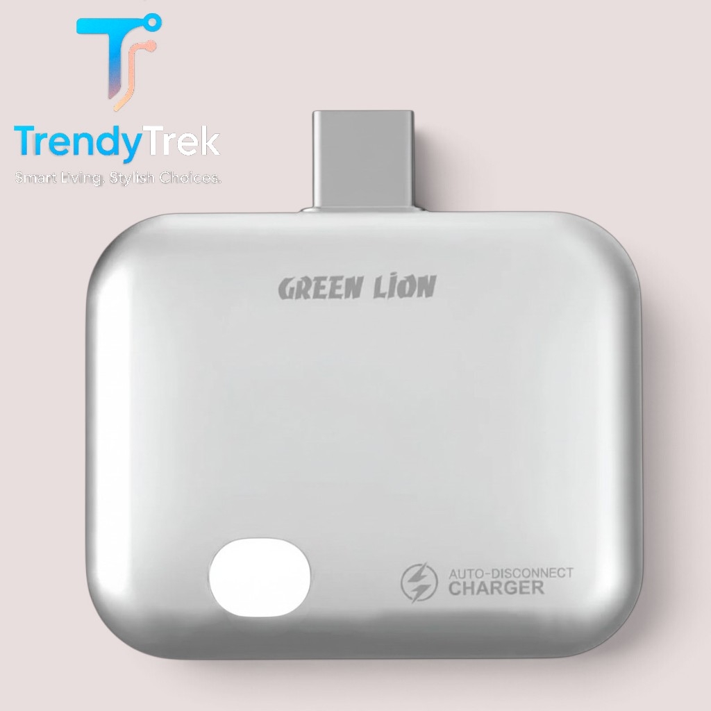 Green Lion Auto-Disconnect Smart Charger 140W PD USB-C – Gray - Image 2