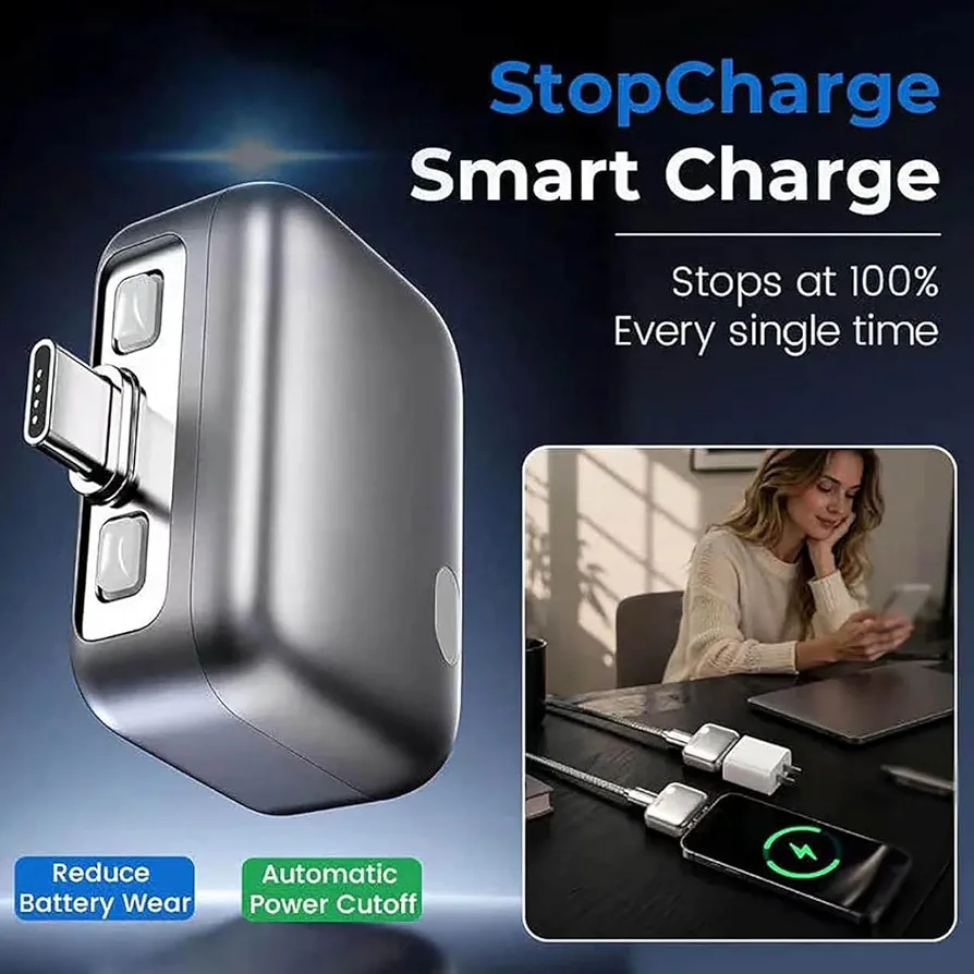 Green Lion Auto-Disconnect Smart Charger 140W PD USB-C – Gray - Image 5