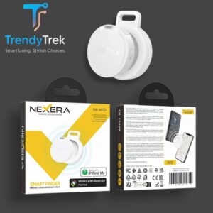 NEXERA NX-AT01 Smart Finder Dual Anti-Lost Tracker for Apple Find My & Google Find Hub – White