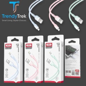 XO NB212 USB-A to Lightning Charging & Data Cable 2.1A – 1m