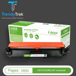 i-Aicon Premium Compatible HP 17A / Canon CRG-047 Black Toner with Chip – CF217A – 1,600 Pages