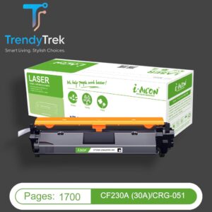 i-Aicon Premium Compatible HP 30A / Canon CRG-051 Black Toner with Chip – CF230A – 1,700 Pages