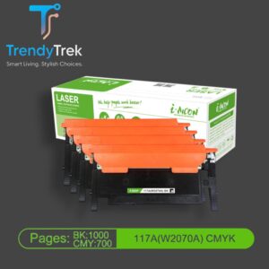 i-Aicon C-117A Premium Compatible HP 117A Toner with Chip – W2070A/W2071A/W2072A/W2073A