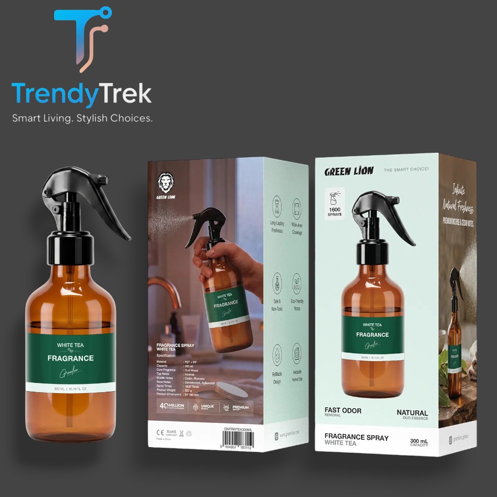 Green Lion Fragrance Spray White Tea 300mL – Brown