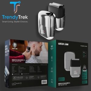 Green Lion Men's Shaver X IPX7 Wet & Dry Electric Shaver – Silver