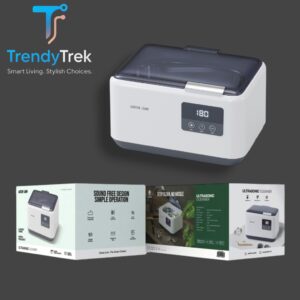 Green Lion 600mL 43kHz Ultrasonic Cleaner with Digital Display – White