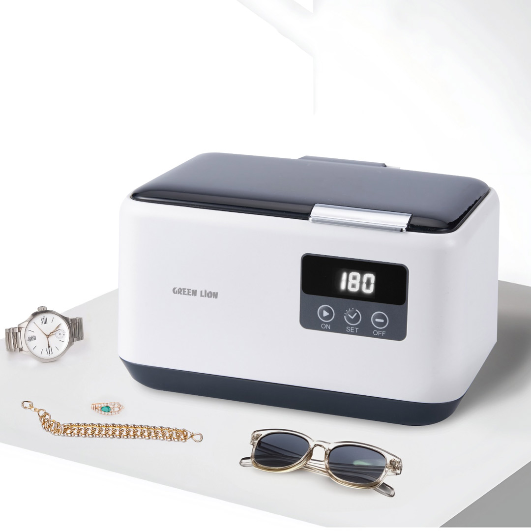 Green Lion 600mL 43kHz Ultrasonic Cleaner with Digital Display – White - Image 4