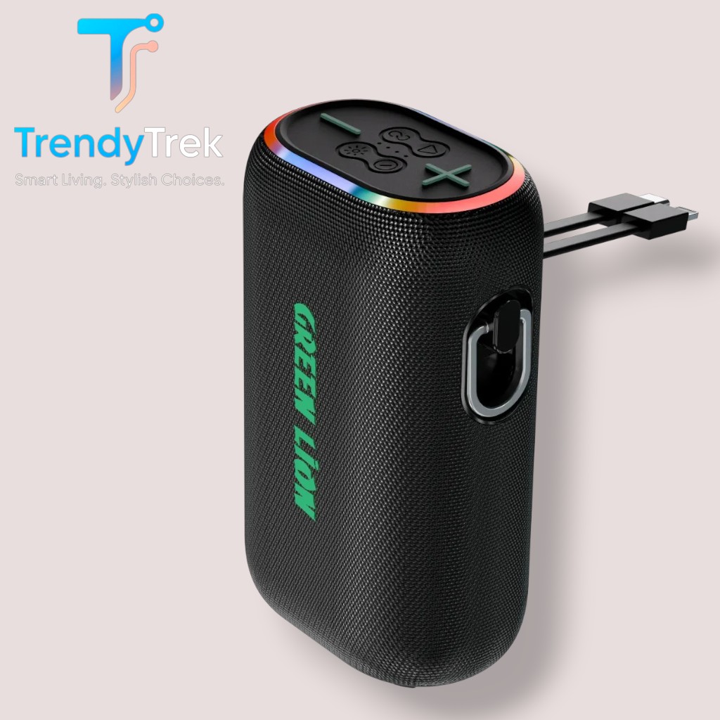Green Lion WAVE 20 16W Bluetooth Speaker with 10000mAh Power Bank – Black - Image 2