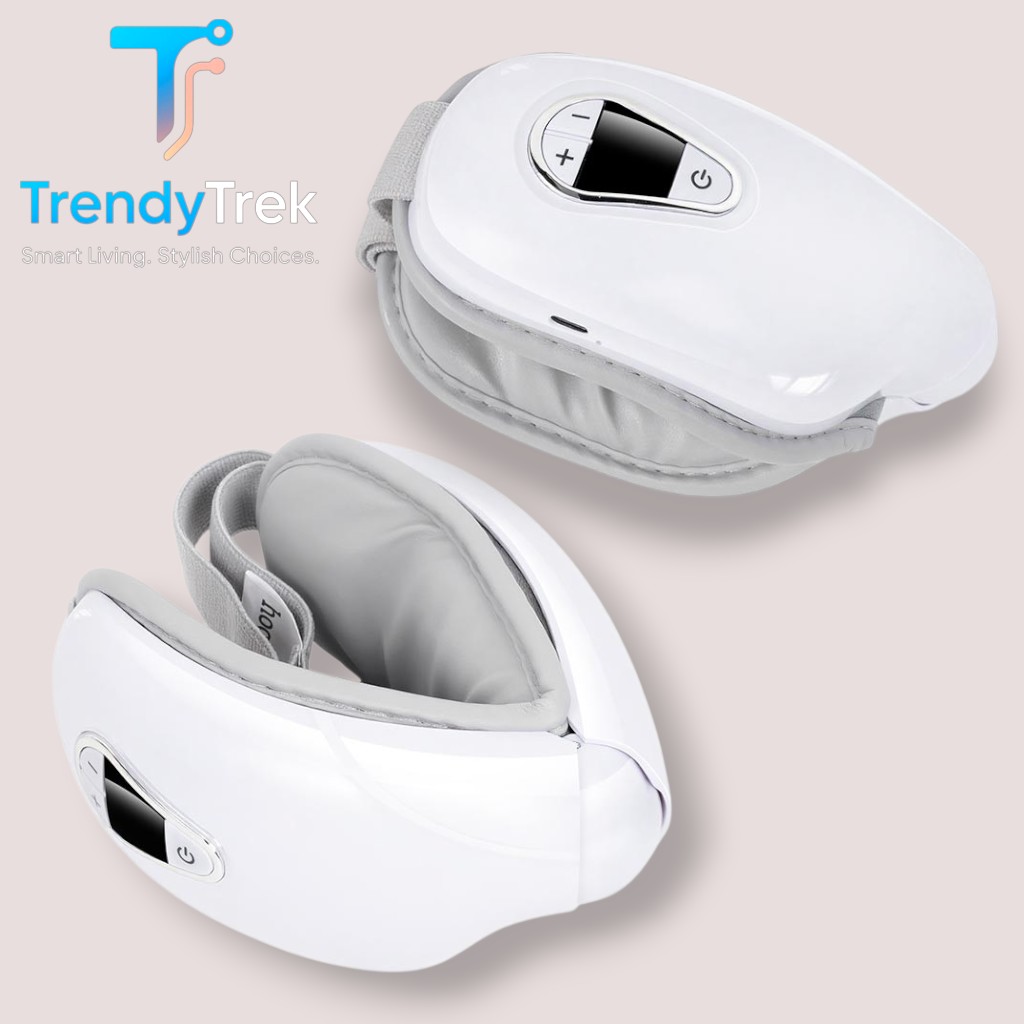 Hoco HP54 Airbag Eye Massager with Warm Compress & Bluetooth Music – White - Image 4