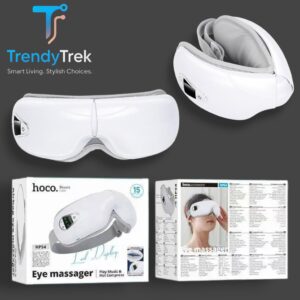 Hoco HP54 Airbag Eye Massager with Warm Compress & Bluetooth Music – White