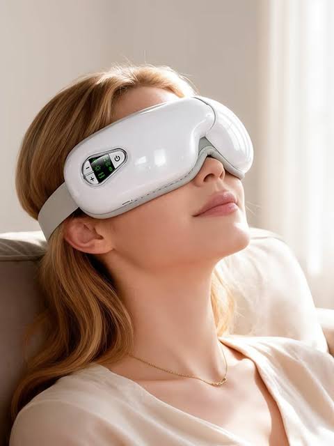 Hoco HP54 Airbag Eye Massager with Warm Compress & Bluetooth Music – White - Image 6