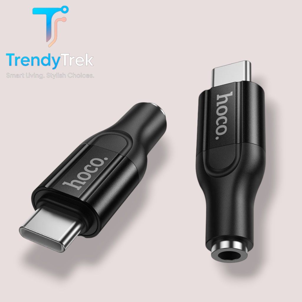 HOCO UPA35 Mia USB-C to 3.5mm Digital Audio Converter with DAC – Black - Image 2