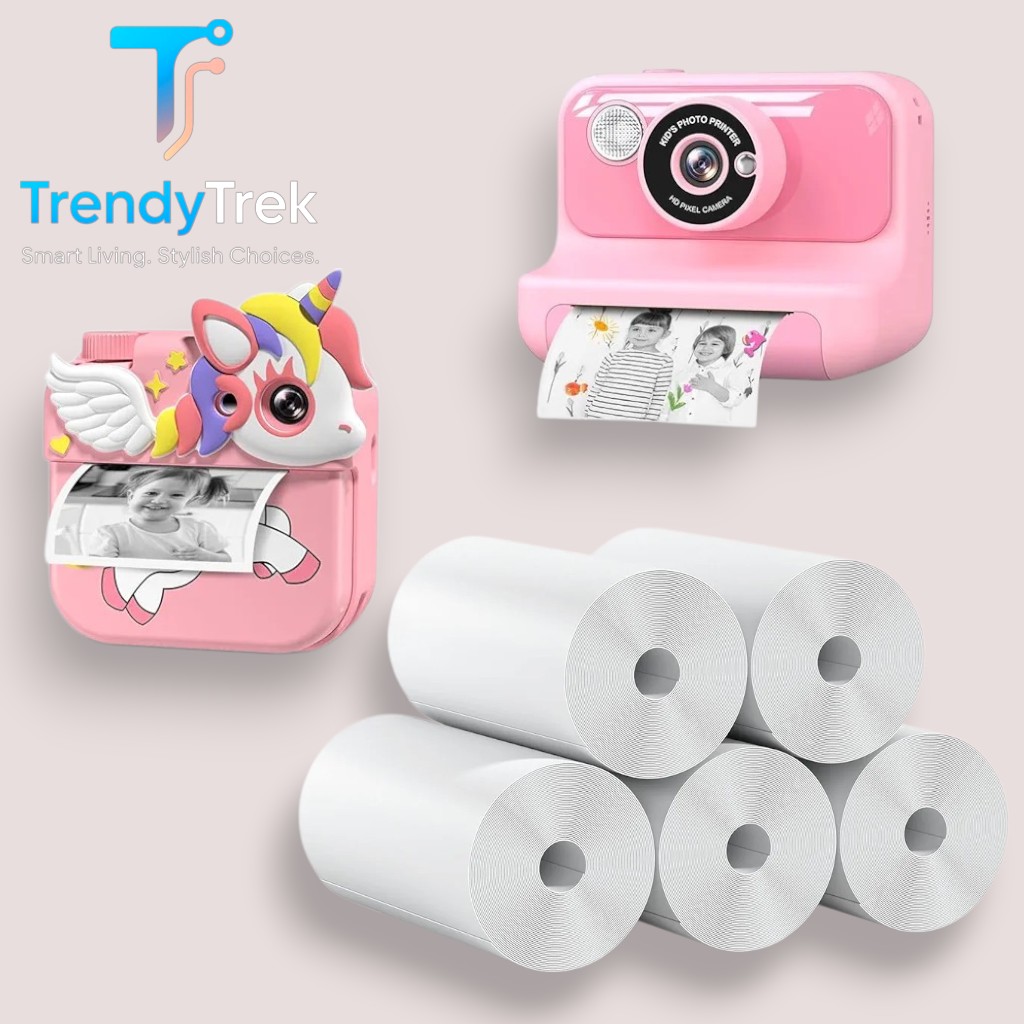 HOCO Thermal Printing Paper for Kids Instant Print Cameras – 5 Rolls - Image 3