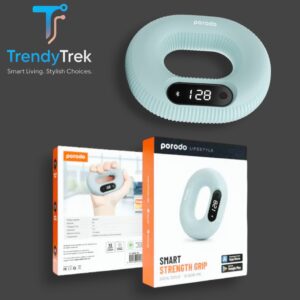 Porodo Smart Hand Grip with Digital Display & App Game Interaction – Blue