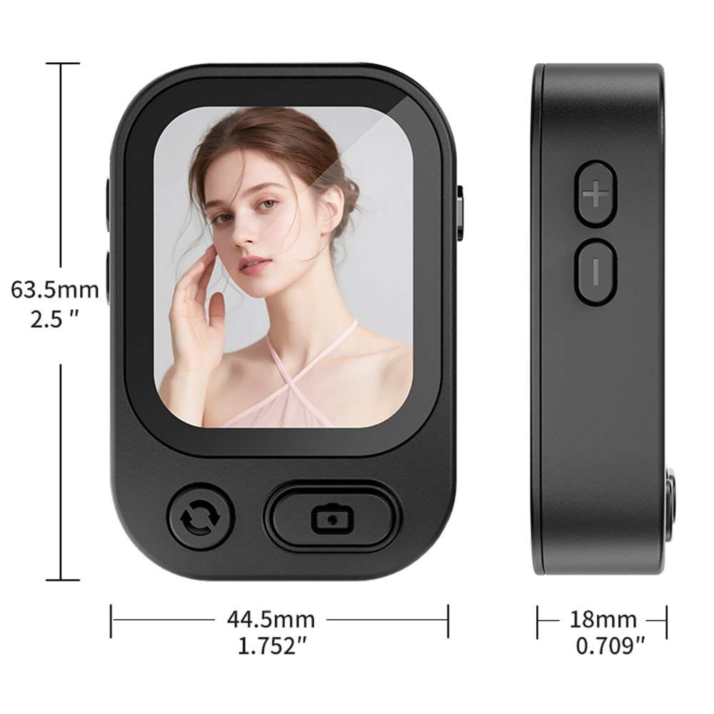TP02 2.01" Magnetic Rear Camera Selfie Screen with Remote Zoom – Black - Image 13