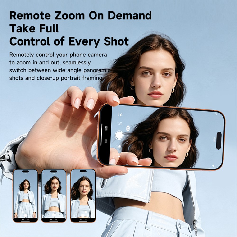 TP02 2.01" Magnetic Rear Camera Selfie Screen with Remote Zoom – Black - Image 7