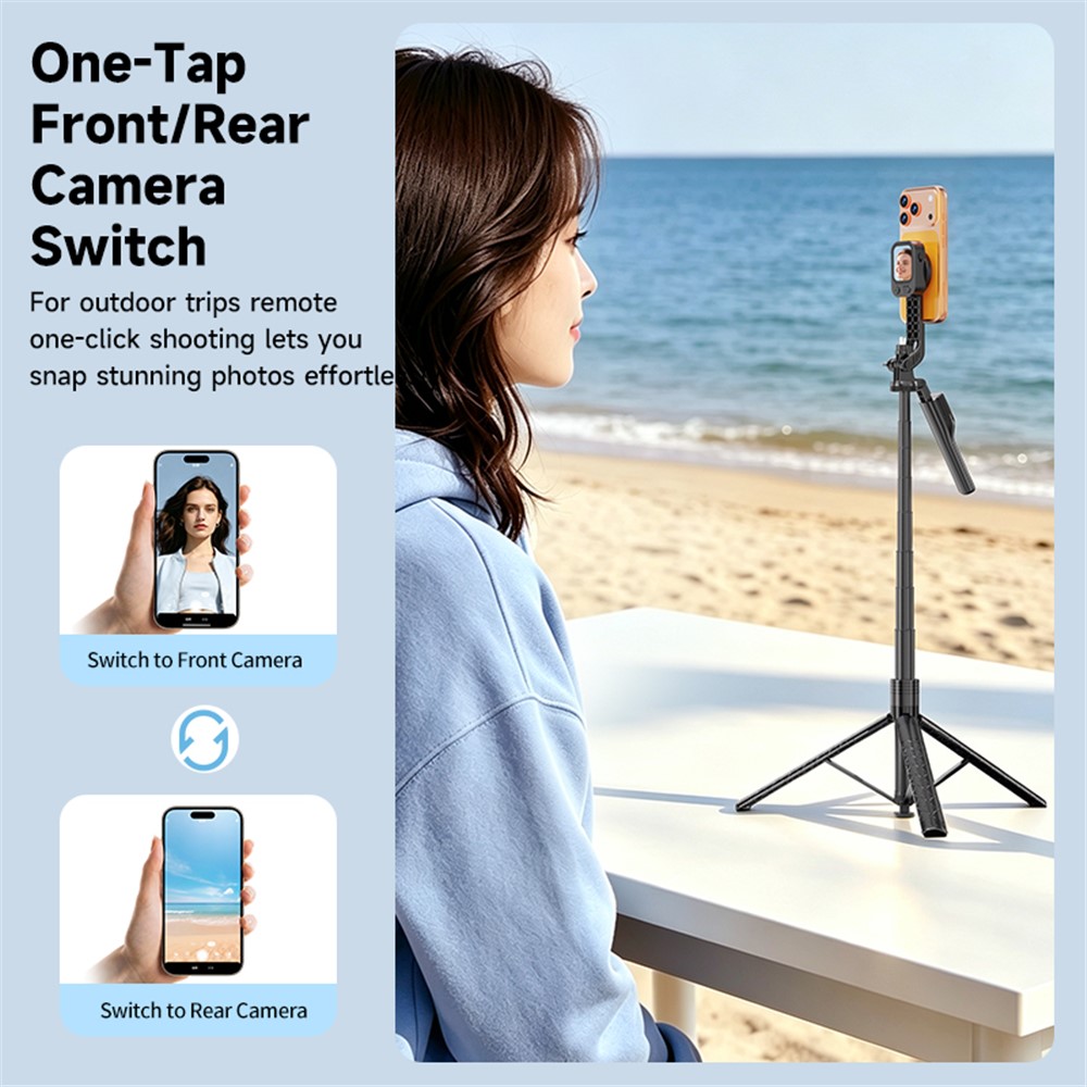 TP02 2.01" Magnetic Rear Camera Selfie Screen with Remote Zoom – Black - Image 9
