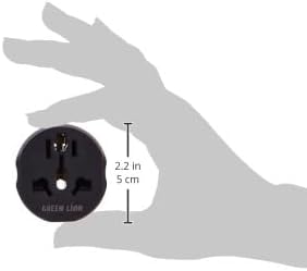 Green Lion Universal Conversion EU Plug 2 – 2500W Multi-Country Travel Adapter – Black - Image 4