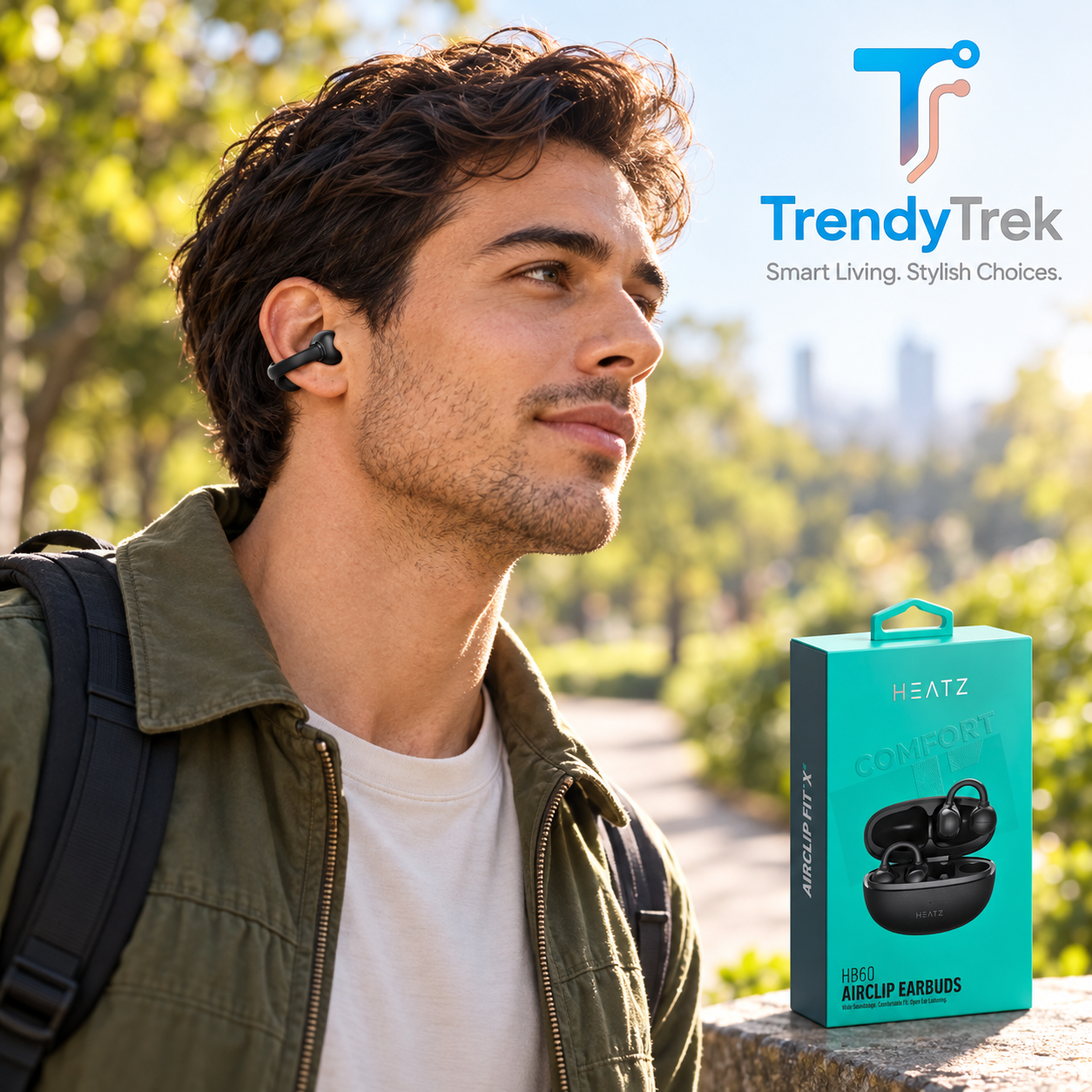 HEATZ HB60 Airclip Fit X Open-Ear Wireless Earbuds – Bluetooth 6.0 - Image 4
