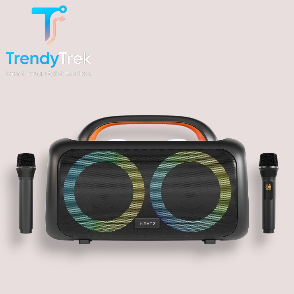 HEATZ ZS33 Vibeport 60W Portable Bluetooth Party Speaker with Dual Wireless Microphones - Image 2