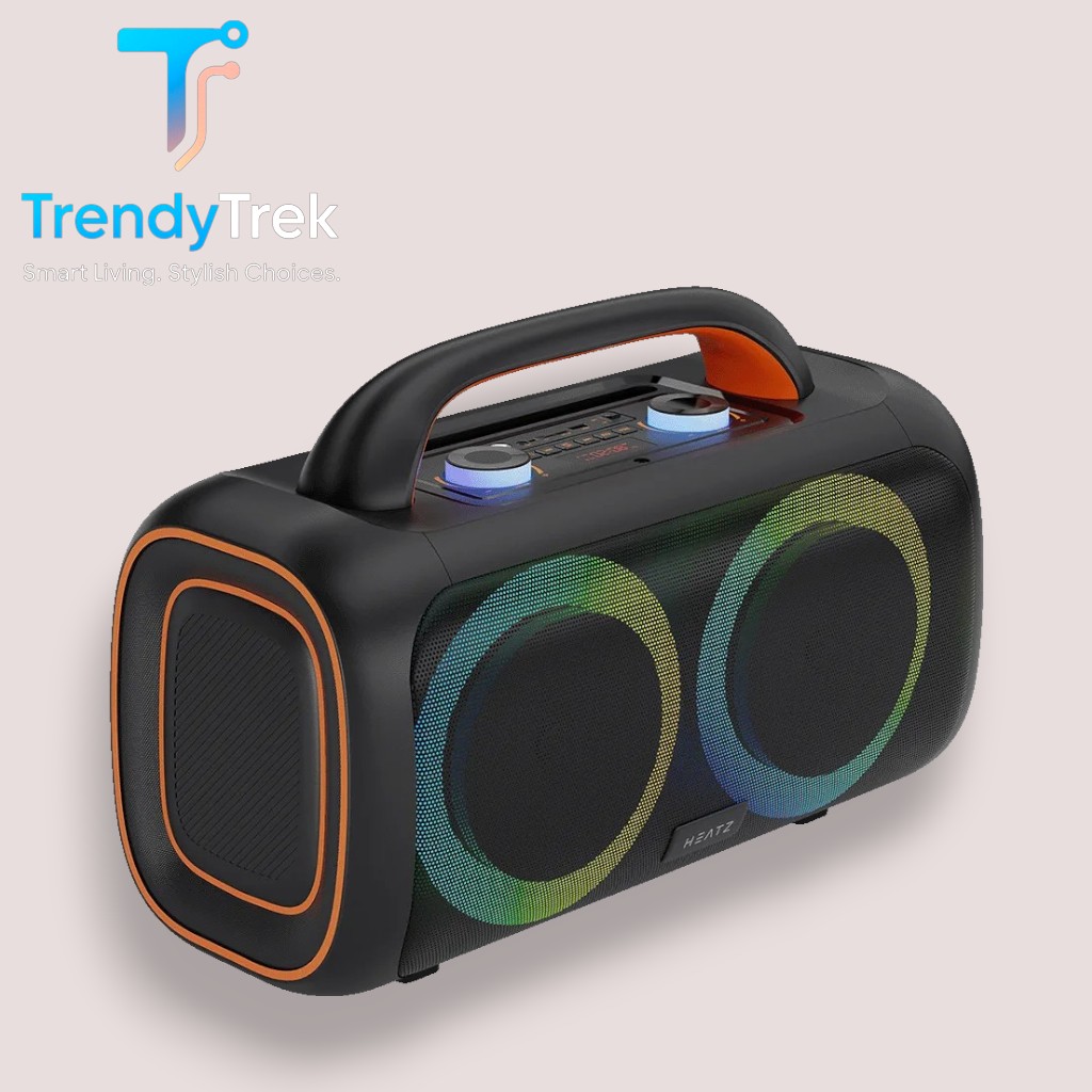 HEATZ ZS33 Vibeport 60W Portable Bluetooth Party Speaker with Dual Wireless Microphones - Image 3