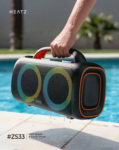 HEATZ ZS33 Vibeport 60W Portable Bluetooth Party Speaker with Dual Wireless Microphones - Image 8
