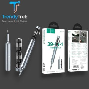 Hoco UT12 39-in-1 Precision Screwdriver Set with S2 Steel Bits – Grey