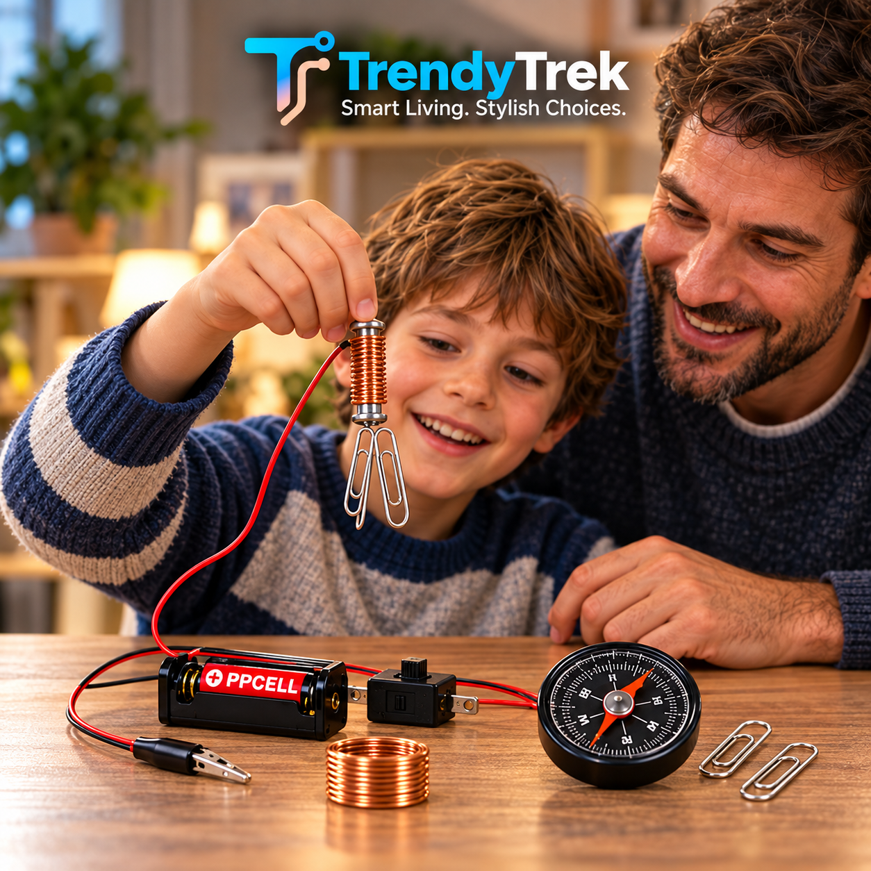 K120-6 Electrical Circuit & Electromagnet Science Kit with Compass - Image 3