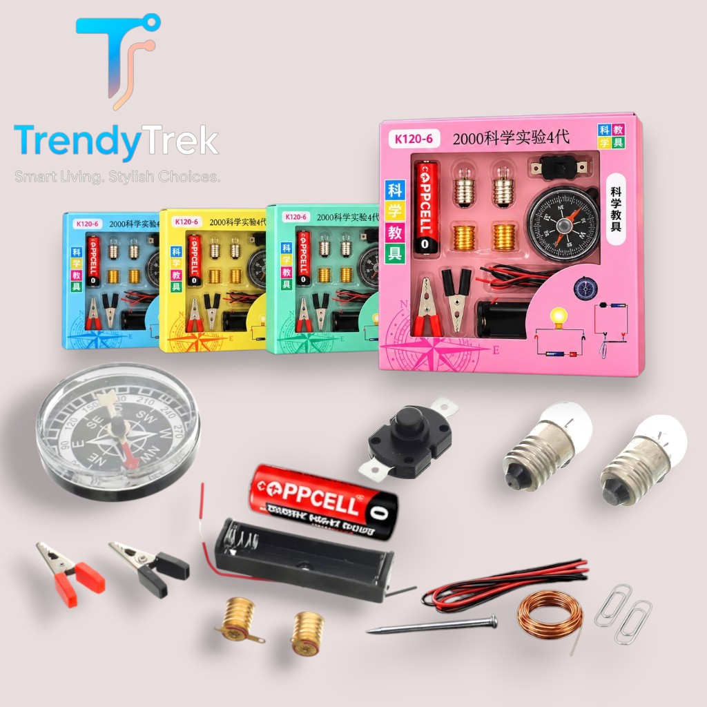 K120-6 Electrical Circuit & Electromagnet Science Kit with Compass - Image 2