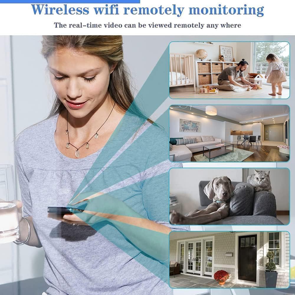 XO CR12 Portable WiFi Mini Camera with Night Vision & Motion Detection – Black - Image 7