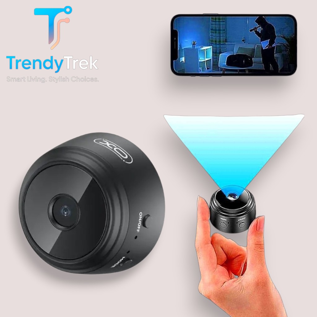 XO CR12 Portable WiFi Mini Camera with Night Vision & Motion Detection – Black - Image 4